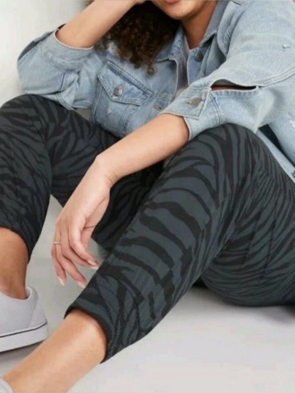 Old Navy Black Zebra Active Powersoft Jogger XL